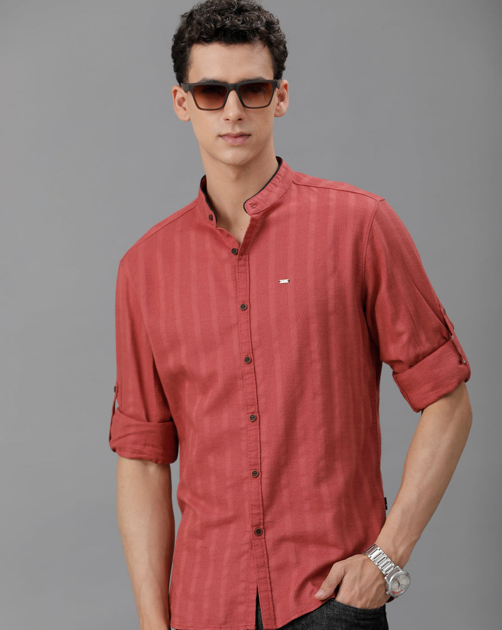 Short Sleeve 100% Cotton  Red shirt